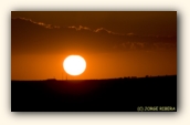 Puesta de sol en Cantalobos, Fuentes Claras. Agosto 2009